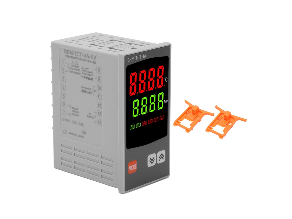 Controlador De Temperatura Pid Con Pantalla Led De 7 Segmentos, Termostato, Regulador Industrial, Ca 100-240v