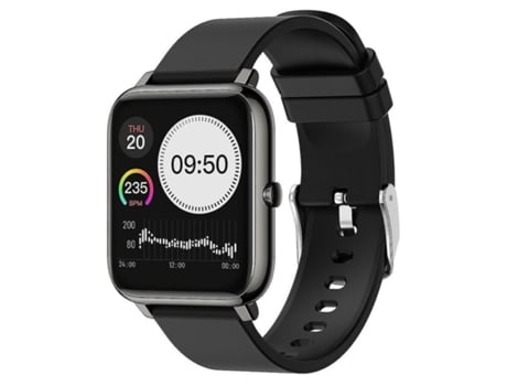 Monitor de frecuencia cardíaca Chronus Smartwatch Monitor de sueño de presión arterial compatible con Android iOSnegro AUJEZON