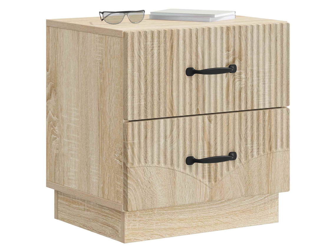 Maison Exclusive - Armario De Noche 2 Pcs Roble Sonoma 43 X 34,5 X 44,5 Cm