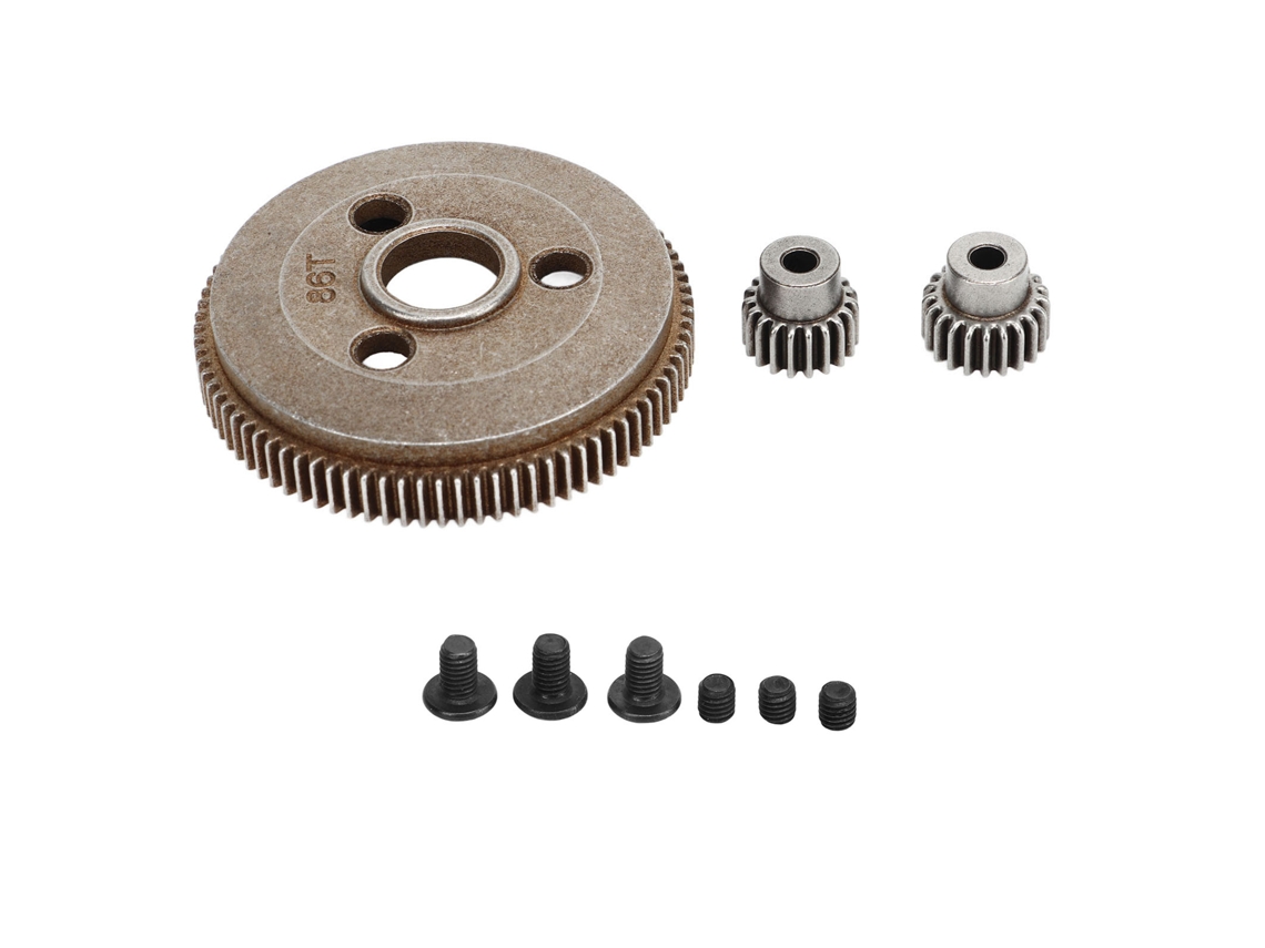 Correa Dentada Para Coche Rc 1/10 86t 19t 21t De Acero, Repuesto Para Traxxas Slash 2wd Rustler.