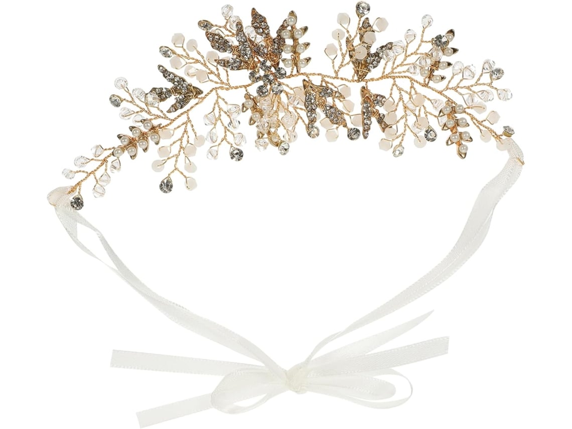 Diadema De Boda Para Mujer, Perlas Artificiales, Joyería Brillante, Accesorio Para El Cabello