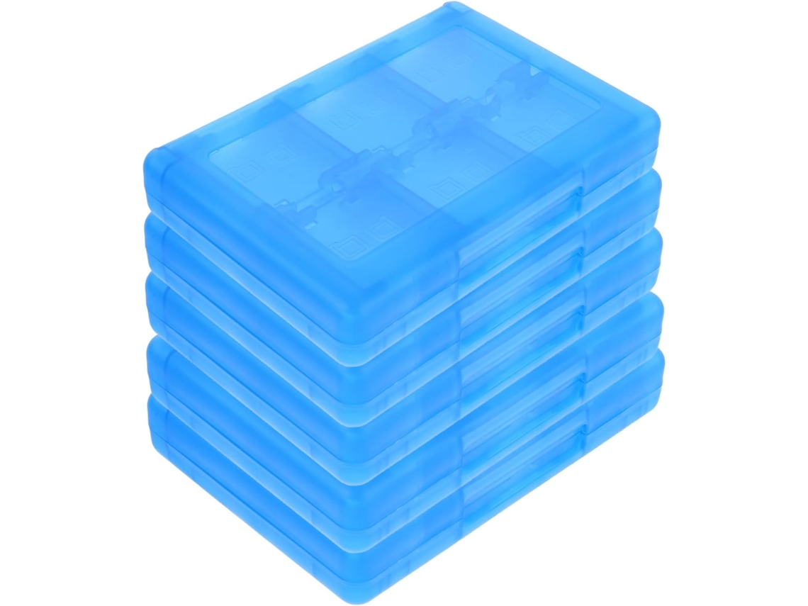 Juego de 5 cajas organizadoras para tarjetas, estuche rígido, protección compacta contra el polvo.