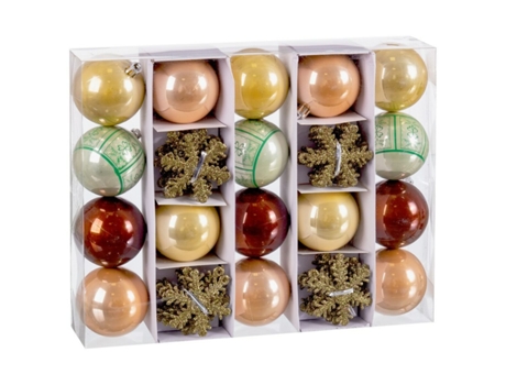 Conjunto de Bolas de Navidad CHRISTIAN AUDIGIER Estrellas Plástico Multicolor - 40un (6x6X6cm)