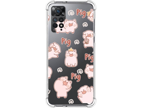 Carcasa Xiaomi Redmi Note 11 Pro TUMUNDOSMARTPHONE Dibujos Antigolpes Cerdos Multicolor
