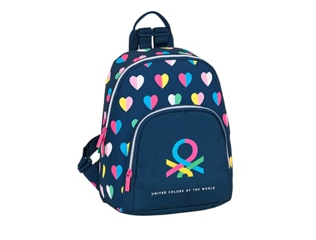 Mochila SAFTA Benetton Corazones 2022 30X25X13 cm 612250846