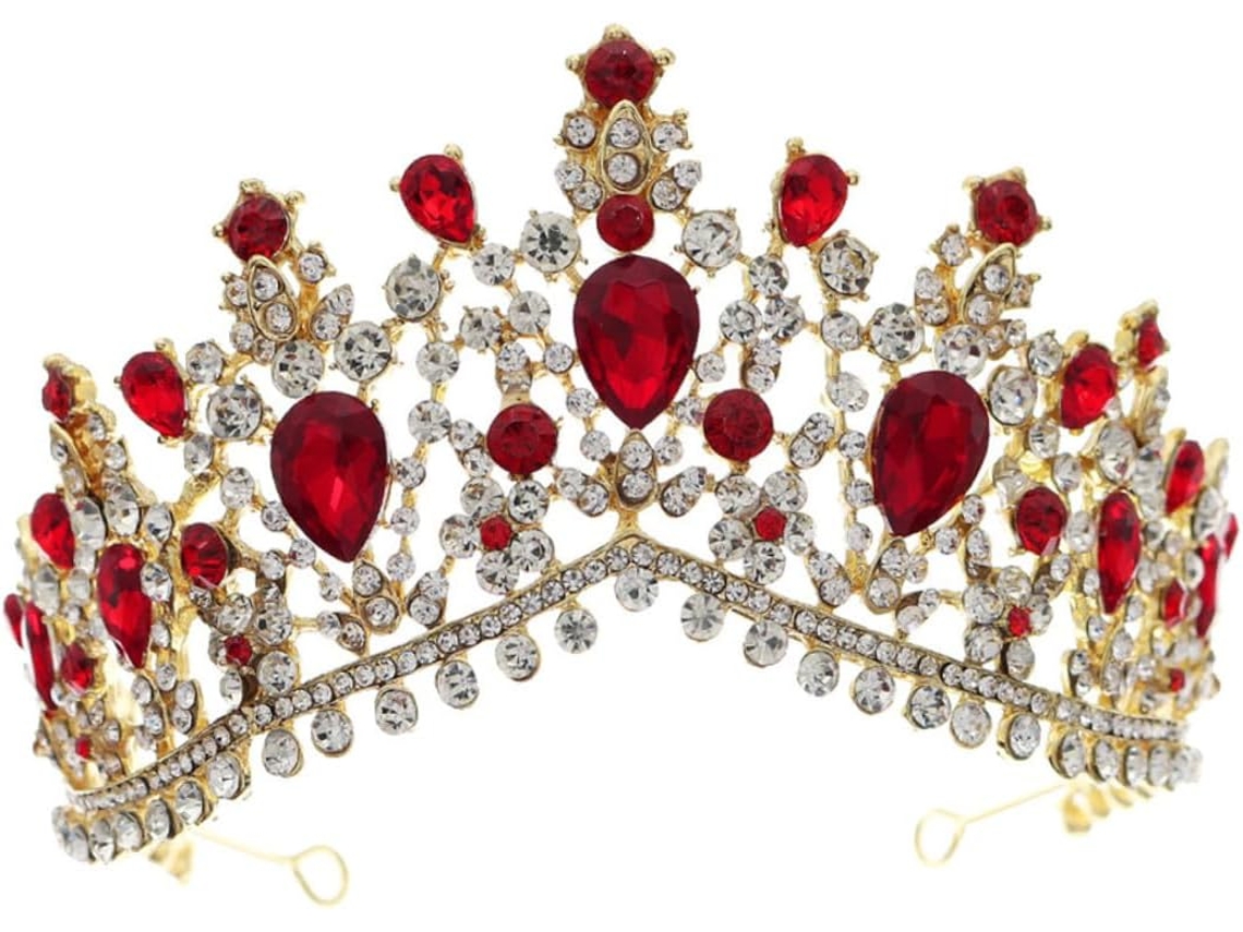 Tiara Barroca Ciieeo Para Novias En Aleación De Plata Ligera Y Fácil De Llevar, Elegante Accesorio.