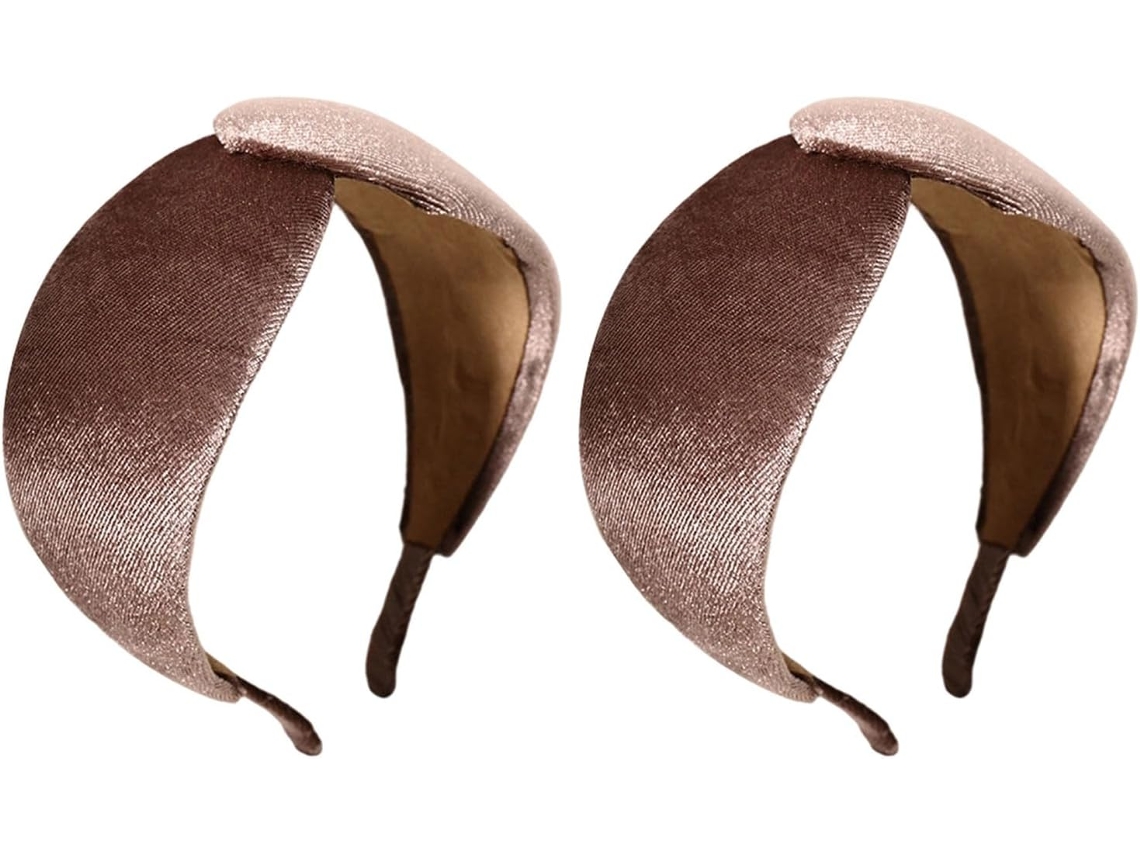Conjunto De 2 Diademas Cómodas Y Aterciopeladas Para Un Look Moderno Y Versátil Para El Cabello.