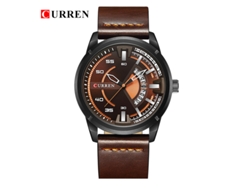 Reloj de negocios para hombre con correa de cuero, calendario y movimiento japonés. MDUG