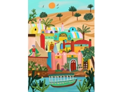 Rompecabezas de 500 piezas de colores de Peace Nubian Village