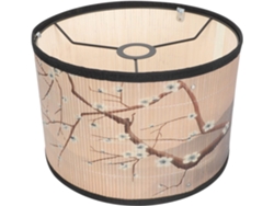 Lámpara De Bambú Con Diseño Abstracto Retro, Cubierta Decorativa Para Bombilla De Luz Natural Difusa.