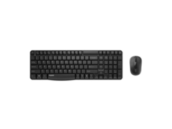 Rapoo X 1800s Kit de teclado QWERTY negro y ratón inalámbrico