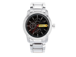 Reloj De Pulsera De Cuarzo Impermeable Para Hombre De La Marca Current Fashion, Con Caja Blanca Y Esfera Negra.