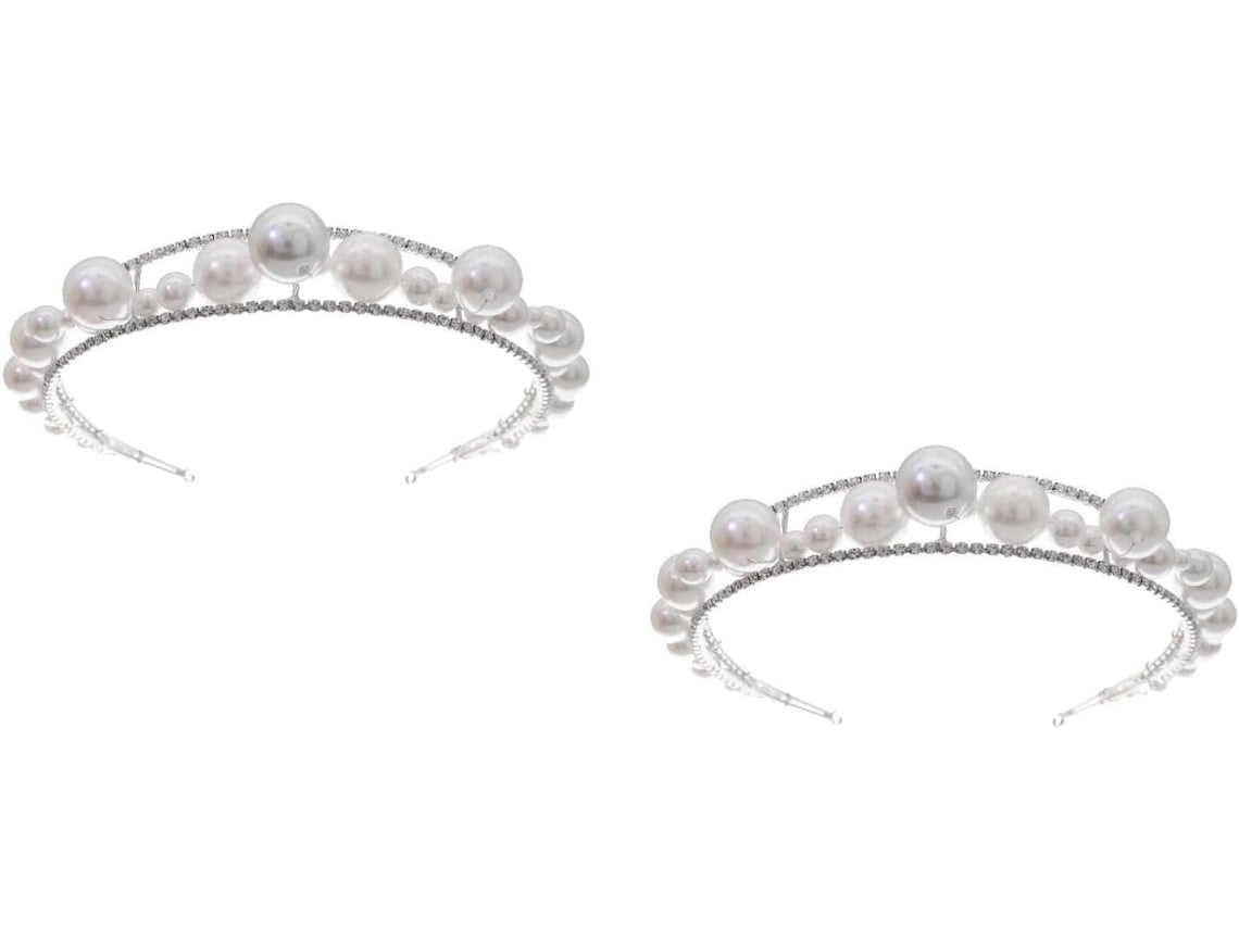 Conjunto De Dos Diademas Elegantes Con Cristales, Accesorio Para El Cabello Ideal Para Ocasiones Y Eventos Especiales.