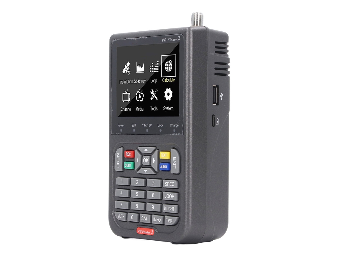 Buscador Digital De Satélites Con Pantalla Lcd Y Batería Integrada, Dispositivo Portátil De Detección De Señales.