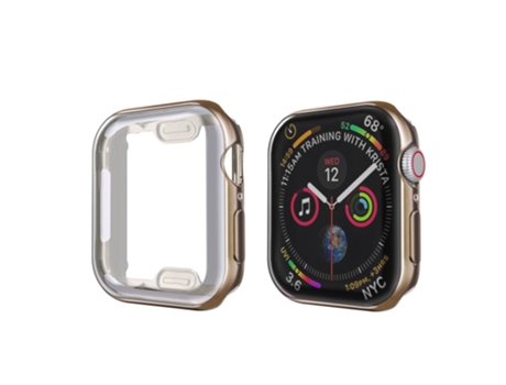 Carcasa de Reloj SLOWMOOSE Transparente para Apple Watch Série 3 2 1 38Mm 42Mm 360 Protector Full Soft Clear Tpu (Marrón - Série 456 Se 40Mm)