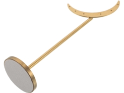 Soporte Exhibición Pendientes Forma Metal Dorado Tamaño Pequeño 15 Estable Almacenamiento Diario Práctico