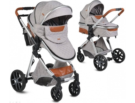 Carrito de Bebé Individual MONI Individual Duo Conversível Aima Gris