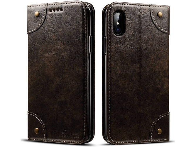 Funda iPhone XS Max WISETONY Suteni-105 Negro