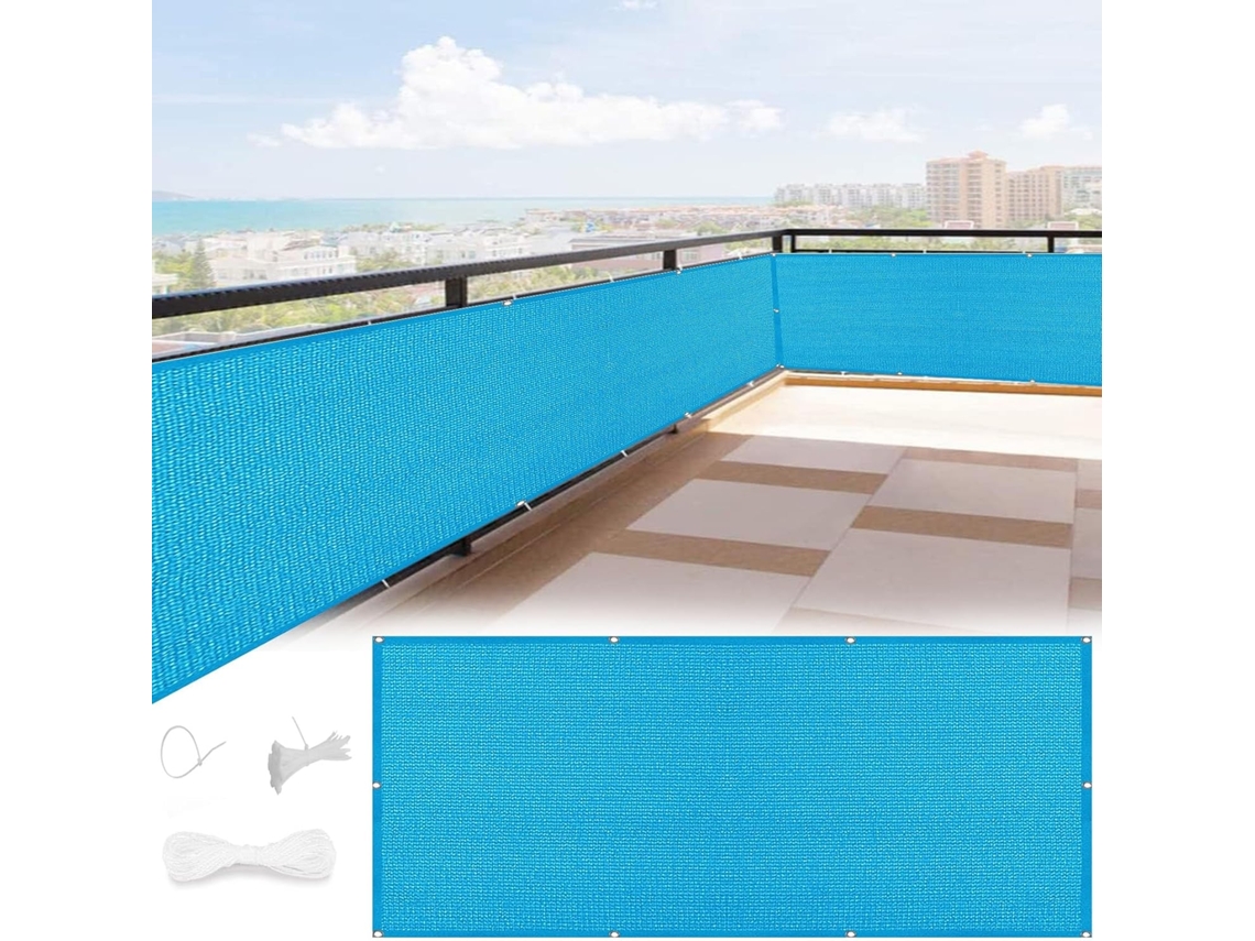 80 X 220 Cm, Pantalla Privacidad, Hdpe, Transpirable, Para Balcón, Jardín, Piscina