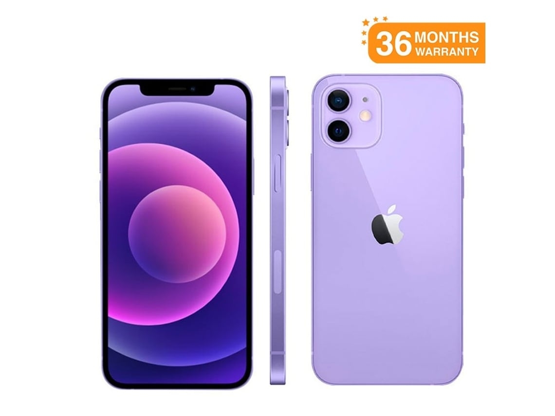 iPhone 12 APPLE (Reacondicionado Como Nuevo - 6.1'' - 128 GB - Púrpura)