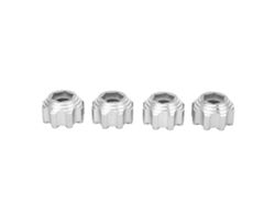 Mali 4 Pcs Adaptadores Hexagonais 8x32 para 17mm para Rodas 3.8in Carro Caminhão Elétrico Alumínio Prata