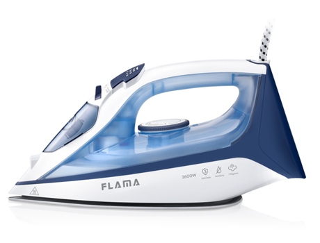 Plancha a Vapor FLAMA 5361FL (Chorro de vapor 170 g/min - Base Cerâmica)