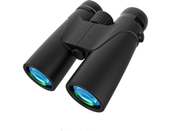Binoculares 12x42 HD Bak4 Prism FMC para observación de aves, viajes, observación de estrellas, fauna, conciertos, Black Yizhood