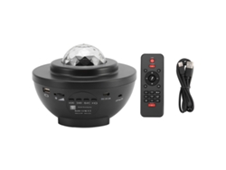 Proyector de estrellas 2026 con control remoto y altavoz Bluetooth, luz nocturna galáctica, USB, regalo para fiestas, cumpleaños, negro