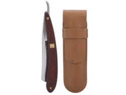 Porta Cuchillas De Afeitar Plegable Para Hombres Con Bolsa De Cuero Pu Marrón, Diseño Ergonómico Y Materiales Duraderos