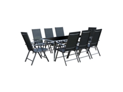 Conjunto de Jardín CONCEPT U Rimini (Gris - Aluminio - 180x90x72 cm)