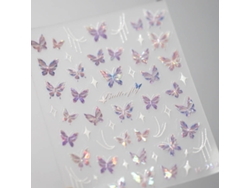 Pegatinas para uñas 5D estilo japonés, kit acrílico con película deslizante para decoración de uñas DIY MDUG