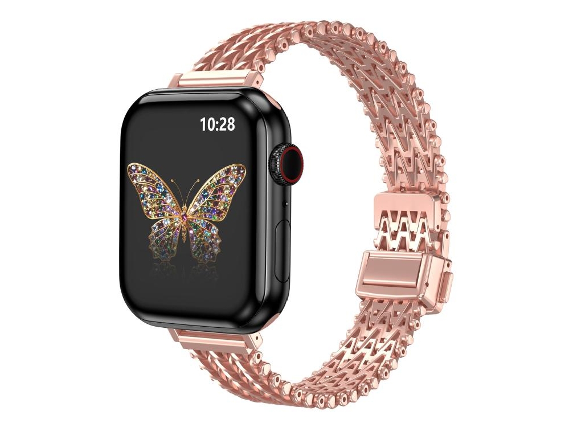 Correa para Apple Watch de 42/41/40/38 mm - Metal con cierre magnético delgado en acero