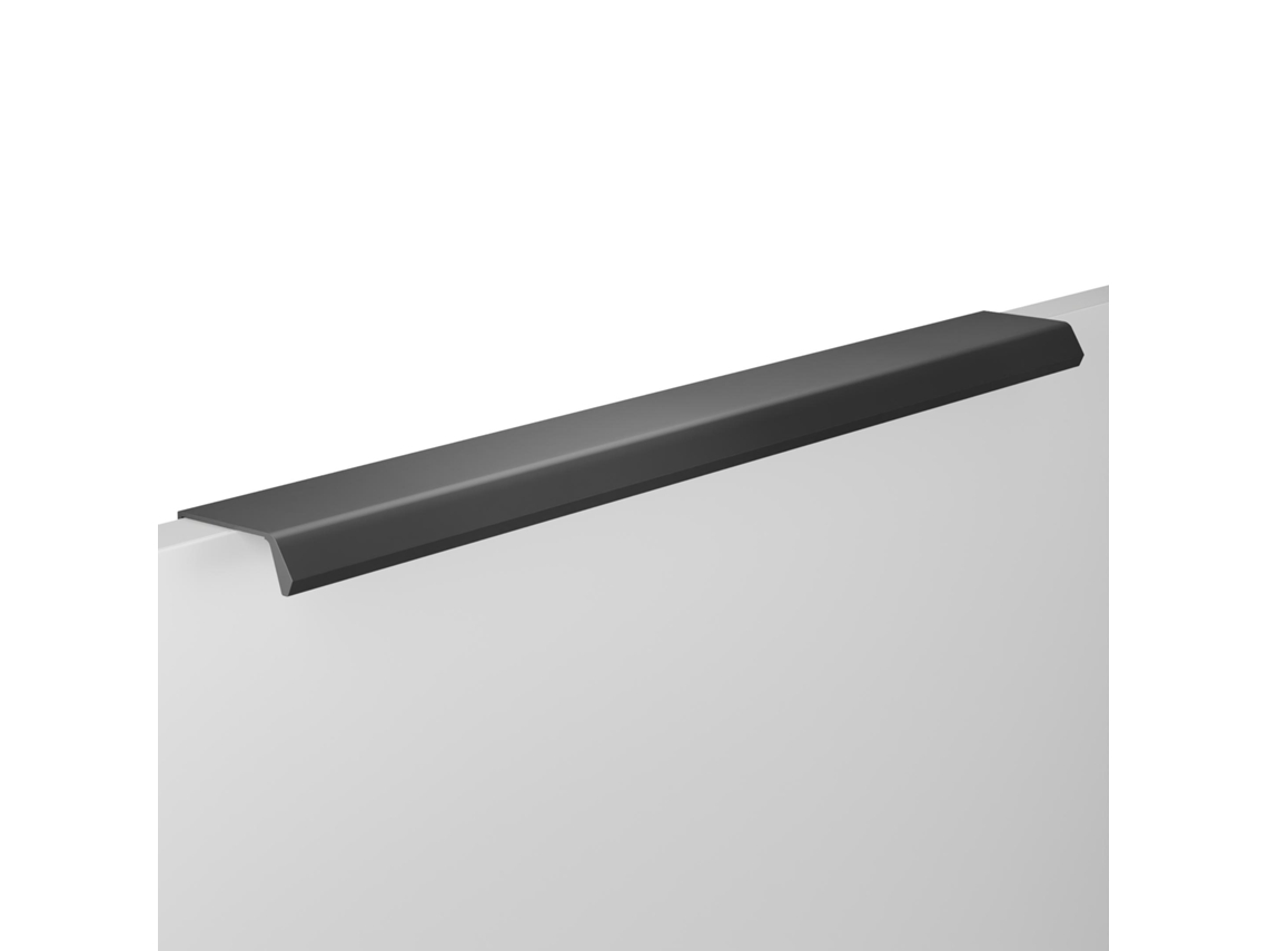 Tirador Para Mueble En Zamak Distancia Entre Ejes En 160mm Acabado En Barniz Negro Mate