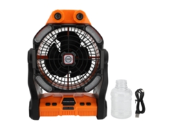 Ventilador De Camping Recargable De 10400 Mah Con Luz Led, 7 Modos De Pulverización, Motor Dual De 270°, Portátil.