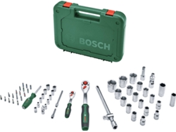 Llaves de carraca Bosch de 1/4" y 1/2" (57 piezas)