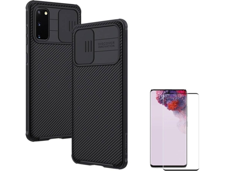Carcasa y Protector Samsung S20 Nillkin Camshield Negro