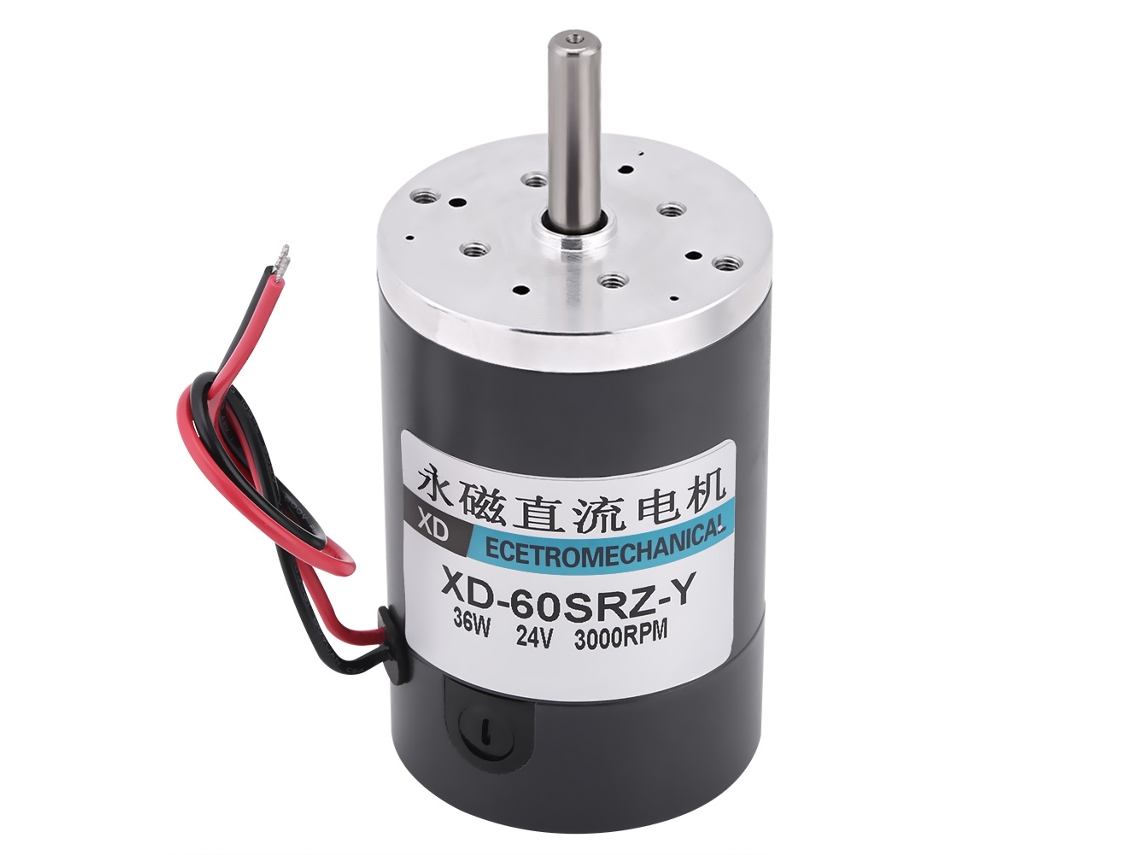 Motor De Cc De Imán Permanente De Alta Velocidad Y Alto Par De 36 W, 24 V Y 3000 Rpm Con Control De Dirección Cw/ccw.