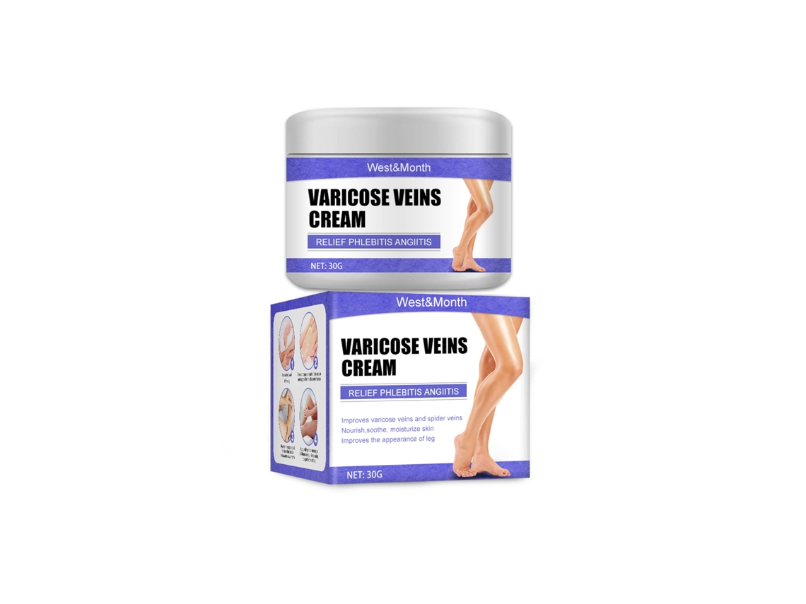 Crema para el cuidado de las piernas, hidratante y calmante para las varices y las molestias en las piernas, 30 g