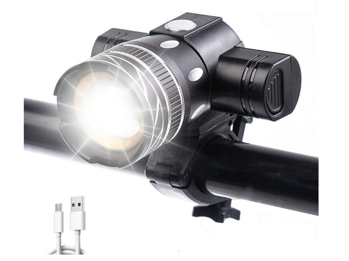 Faro Bicicleta Xml-t6 2000lumens Ipx8 3modos Negro