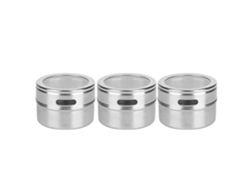 3 piezas de condimentos de acero inoxidable, tarro de especias, accesorio de cocina y barbacoa