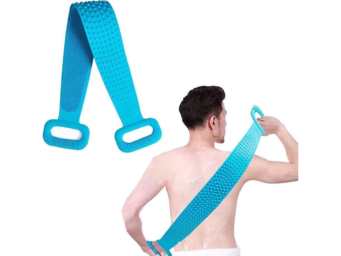 Cepillo De Baño De 90 Cm, Cepillo Exfoliante De Silicona Con Partículas De Masaje Para Mujeres Y Hombres.