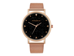 Reloj De Pulsera De Aleación Para Hombre Con Malla De Oro Rosa, Reloj De Cuarzo Informal