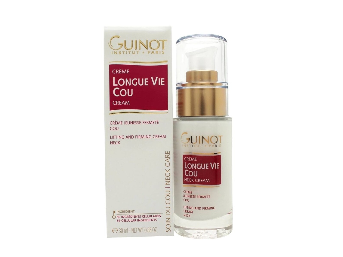Reafirmante Cuello y Escote GUINOT Longue Vie (30 ml - 50 ml - Piel Seca)