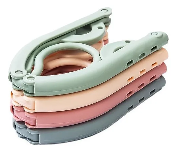 Perchas plegables portátiles de 4 piezas para viajes y dormitorios. Vayotoy.