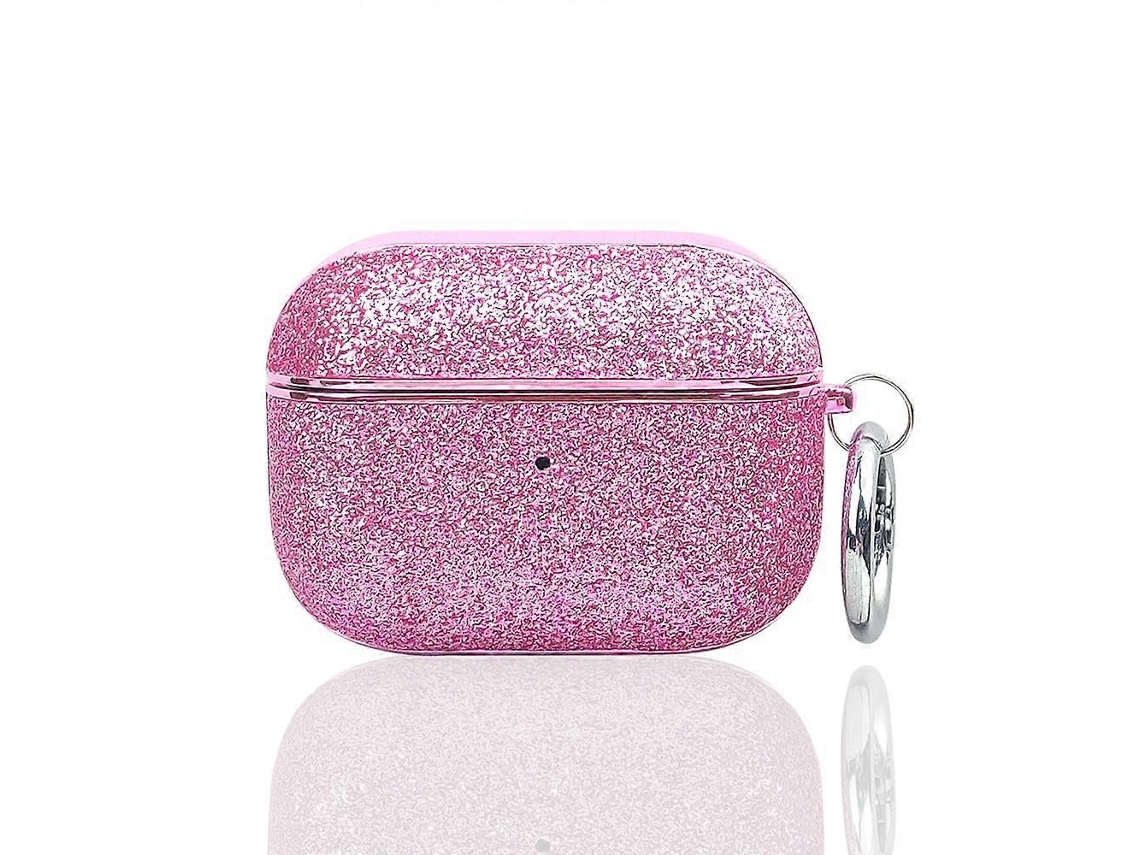 Estuche protector para auriculares inalámbricos con purpurina y revestimiento electrolítico. GIECY