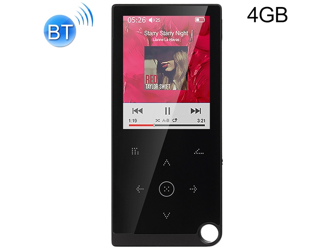 Reproductor de audio deportivo CSYY E05, MP4/MP3, 4 GB, Bluetooth (negro)