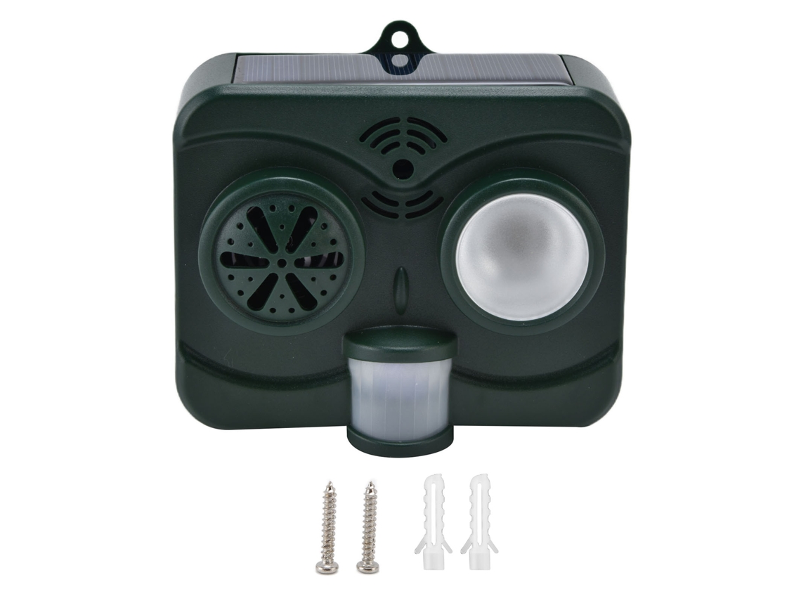 Repelente Ultrasónico Solar Impermeable Para Mascotas Con Luz Led Intermitente Para Jardín, 3,7 V