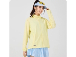 Camiseta de manga larga para mujer Yuysan con protección solar, de secado rápido, con protección UV y sombrero desmontable.