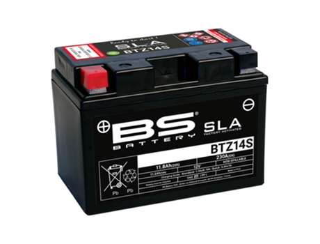 Batería de moto BS Battery SLA BTZ14S - C (10H-R) - C (20H-R)