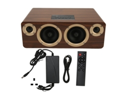 Altavoz Bluetooth Inalámbrico (subwoofer Hifi De Escritorio De Madera)
